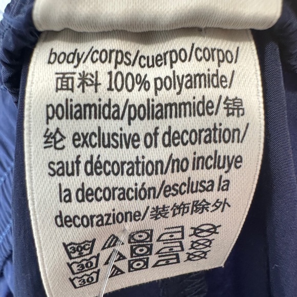 PINK Victoria's Secret Satin Parachute Cargo Pants Blue - Picture 7 of 16